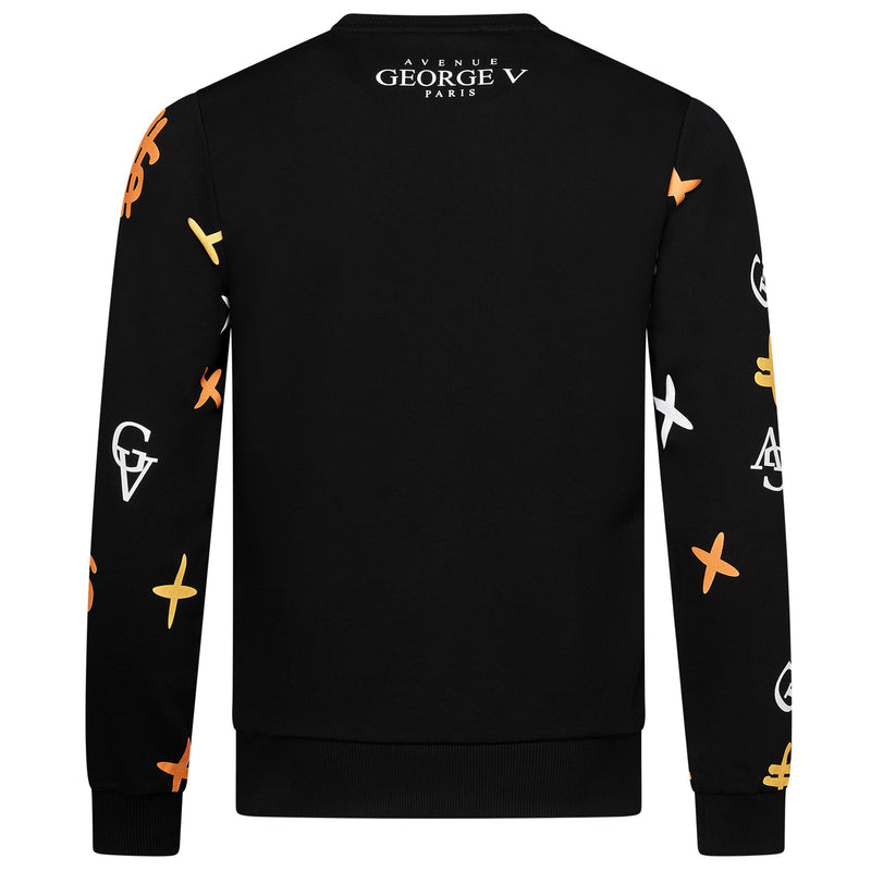 SWEAT SHIRT - $KULL JUMPER BLACK