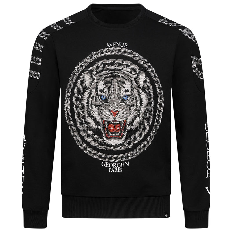 SWEATSHIRT - LION HEART BLACK