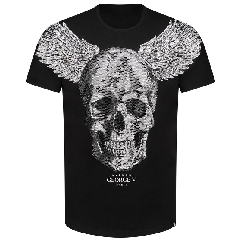 WINGED SKULL ROUND NECK T-SHIRT - GV2062