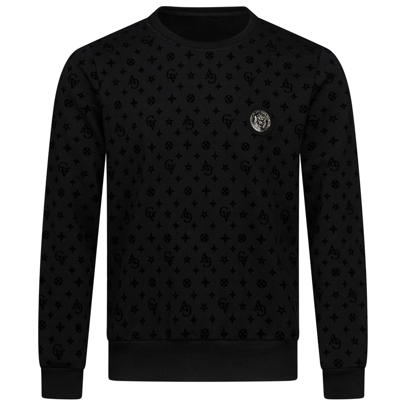 SWEATSHIRT LION KNIGHT BLACK