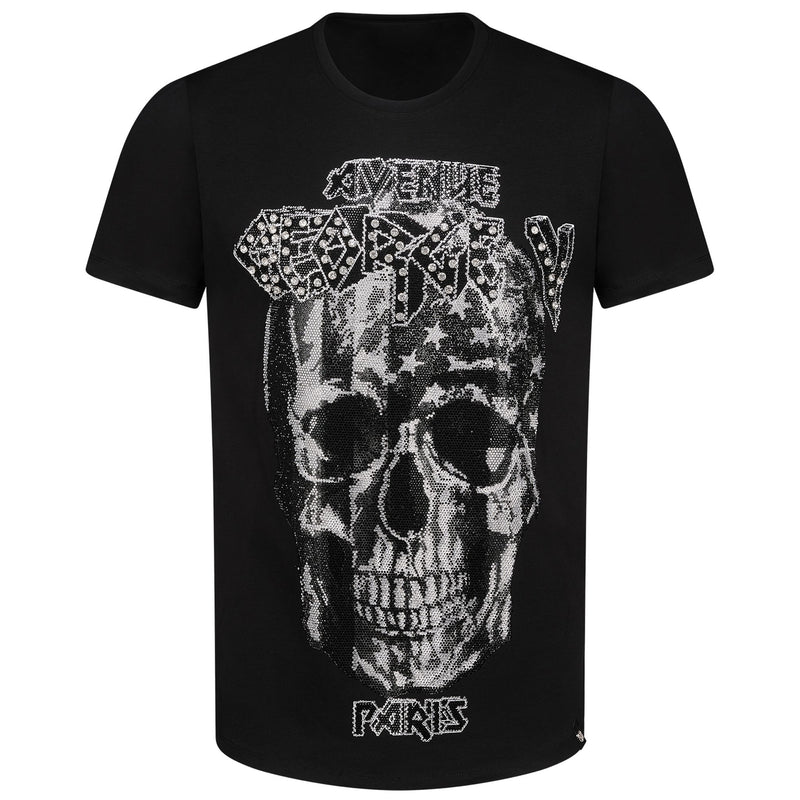 USA ROUND NECK SKULL T-SHIRT - GV2058